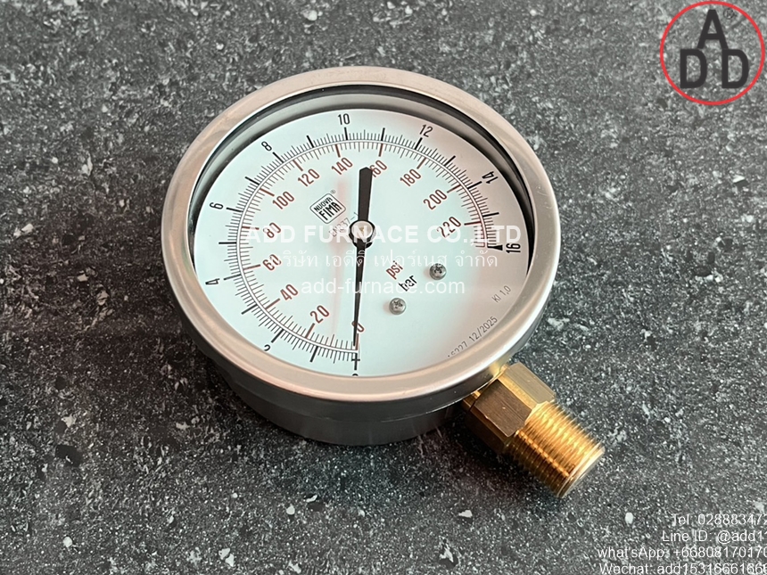 0~16Bar(0~232Psi) Nuova Fima Pressure Gauge(5)